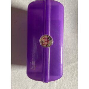 Caboodle Purple Transparent Plastic Storage Container With Handle & Secure Latch